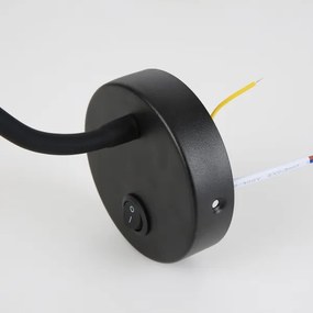 Brilagi - LED Flexibilná nástenná lampa MAYA LED/3W/230V 4000K čierna/zlatá