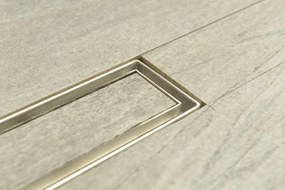 Gelco Gelco, MANUS PIASTRA nerezový sprchový kanálik s roštom pre dlažbu, 850x130x55 mm, GMP84