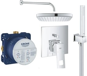 Set podomietková vaňová-sprchová batéria Grohe Eurocube 24062000, horná/hlavová sprcha Grohe Vitalio Comfort 26695000, 26405000, 35600000, 27851000