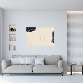 Obraz - Béžová abstrakcia (90x60 cm)