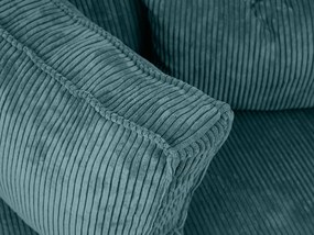 Petrolejová rohová pohovka SMART COSARO, obojstranná + 2 vankúšiky ZDARMA