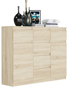 Dizajnová komoda S-62D s čistými líniami - rôzne farebné prevedenia artisan