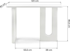 Konferenčný stolík Lichi 120 cm biely