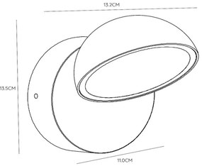 Lucide 22865/12/30 - LED Vonkajšie nástenné svietidlo FINN LED/12W/230V IP54 čierna