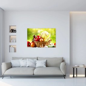 Obraz - Zelenina (90x60 cm)