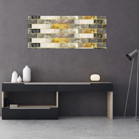 Obraz - Dekor s textúrami (120x50 cm)