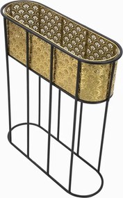 Stojan na květiny Oval zlato-černý