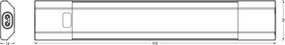Osram - LINEAR EDGE stmievateľné LED podlinkové svietidlo so senzorom, 8W/230V, 50 cm, biele