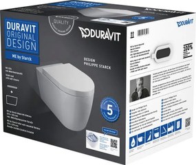 Duravit ME by Starck súprava misa + pomaly padajúca doska závesné bez splachovacieho kruhu biela 45290900A1