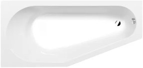 Polysan Tigra asymetrická vaňa 150x75 cm akrylát ľavá 72 928