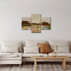 Obraz - Vincent van Gogh, Flower Beds in Holland, reprodukcia (90x60 cm)
