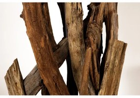 Stojaca lampa 42004 Wild Nature 150cm Béžová-Drevo Teak  - Komfort-nábytok