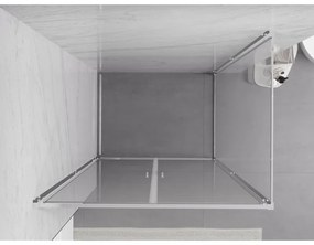 Mexen Exo, sprchovací kút s krídlovými dverami 70 x 100 cm, 6mm číre sklo, chrómový profil, 814-070-100-01-00