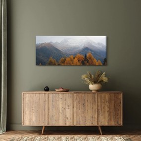 Obraz - Výhľad na hrebene hôr (120x50 cm)
