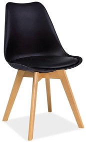 Jedálenská stolička Signal KRIS buk/čierna