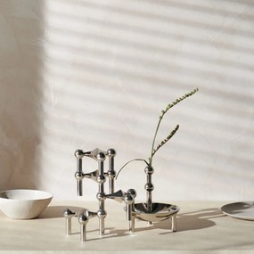 Stoff Nagel Dizajnový svietnik STOFF Nagel Chrome – set 3 ks