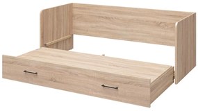 Jednolôžková rozkladacia posteľ 80 cm BRW Tetrix 13 (dub sonoma) (s úl. priestorom). Vlastná spoľahlivá doprava až k Vám domov. 1098495