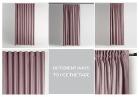 Svetlohnedý zamatový dimout záves 140x270 cm Pleat – Restilo