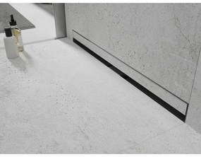 Mexen Flat nerezový sprchový žľab na stenu 90 cm vzor WALL, 1030090