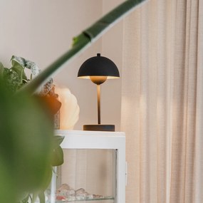 Retro stolná lampa čierna so zlatom - Magnax Mini