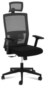 Kancelárska stolička - sieť - bedrová opierka - opierka hlavy | 150 kg