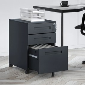 Kontajner pod stôl KATE 390 x 600 x 500 mm, antracitový