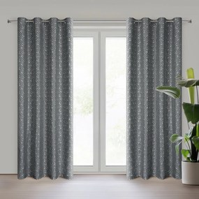 ZÁVES NA KRÚŽKOCH SEMI 140X250 CM VZOROVANÁ