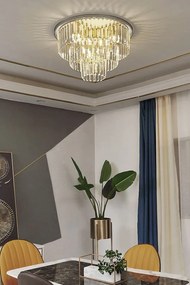 Toolight - Krištáľové stropné svietidlo 7xE14 40W Glamour APP780-7C, chrómová, OSW-05032