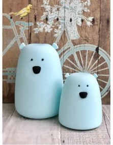 LED RGB Detská dotyková lampička BEAR LED/0,8W/5V biela + USB