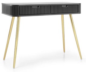 KONZOLA BELLISSA ČIERNA + ZLATÉ NOHY