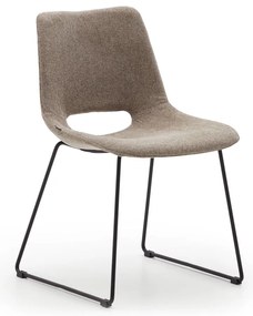 Svetlohnedé jedálenské stoličky v súprave 1 ks Zahara – Kave Home