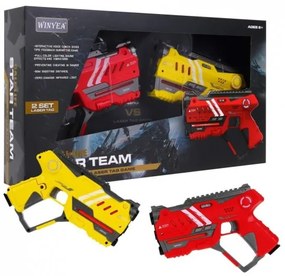 RAMIZ Laserové zbrane LASER TAG 7008 -červená/žltá