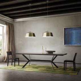 Redo 01-1102 - Luster na lanku AYLA 1xE27/42W/230V pr. 56 cm zlatá