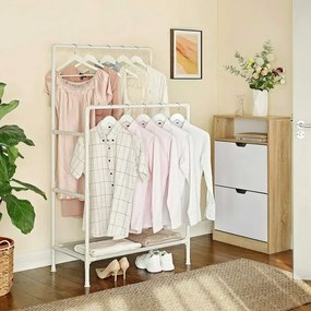 Stojanový vešiak LINEA biely