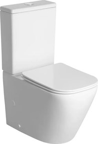 Sapho Sapho, IMALA kombi WC, Vortex Rimless, spodný/zadný odpad, biela, PC107V