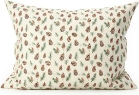 Bavlnená obliečka na vankúš PINE CONES 50x70 cm, farebný
