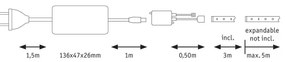Paulmann 70624 - LED pásik MAXLED 3m 20W stmievateľný 230V s DO