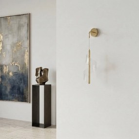 Toolight Toolight, LED nástenné svietidlo, 10W, 1000lm, 4000K, G177-W, zlatá lesklá, OSW-07821