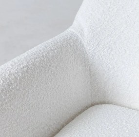 Biele designové kreslo MILAN