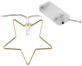Bestent Svetielka na baterky 10LED 1,65m teplá biela Stars
