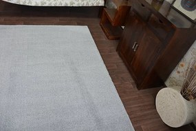 Koberec Micro fiber soft shaggy strieborný