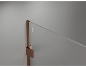 Mexen Lunar sprchová stena ľavá 120 x 200 cm, 8mm číre sklo, ružové zlato, 830-120-000-60-00-L