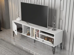 TV stolík/skrinka Franc 11 (biela). Vlastná spoľahlivá doprava až k Vám domov. 1107879