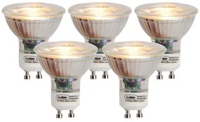 Sada 5 LED žiaroviek GU10 Flame Filament 1W 80lm 2200K