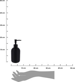 Dávkovač mydla Cerelle, čierna, 410 ml