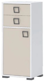 Komoda 1D2S Kiki OR12-BE/KI-01 white/sand