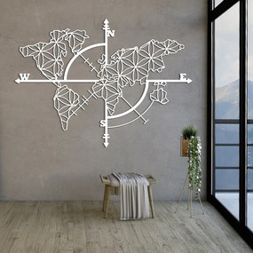 DUBLEZ | Drevená mapa na stenu - Kompas