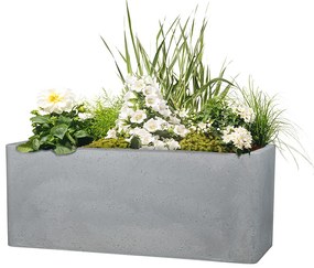 Scheurich Dlhý kvetináč Cube Box (kamenistá sivá, 60 cm) (100349940)