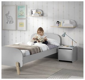 Sivý nočný stolík Vipack Kiddy