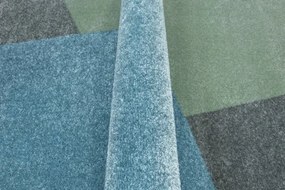 Koberec LIMA M046A zelený / sivý / modrý